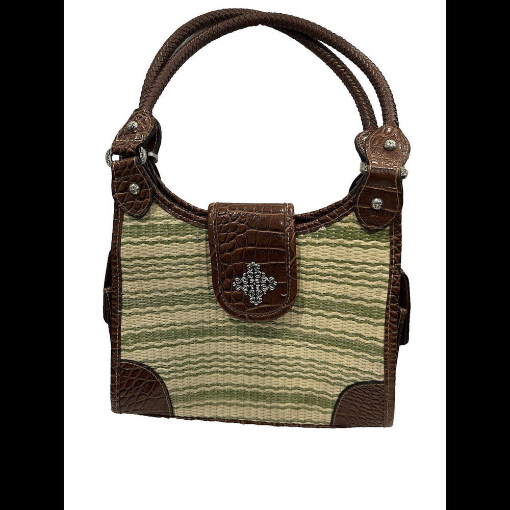 Vintage Rosetti Wicker Shoulder Bag Boho Chic 80s Purse